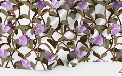 Awesome abstract floral classical repeat design Pattern #90788