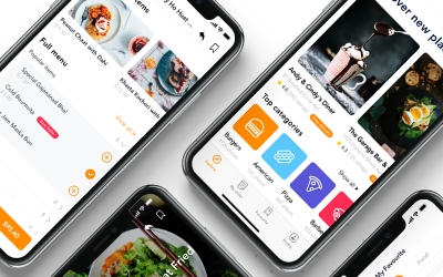 Fozzi - UI Kit aplikacji mobilnej Food Delivery