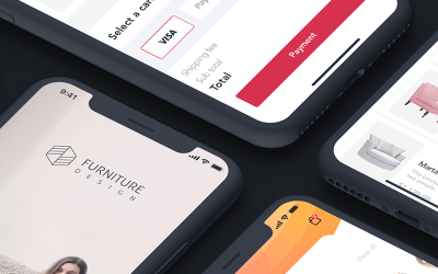 Bútortervezés – mobilalkalmazás felhasználói felület elemei
