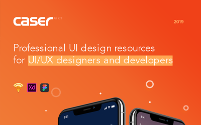 Caser — elementy interfejsu użytkownika aplikacji mobilnej