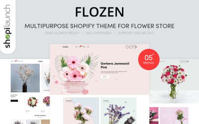 Flozen | Shopify Theme pro víceúčelové květinářství