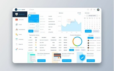 Interface utilisateur du tableau de bord Tablobank