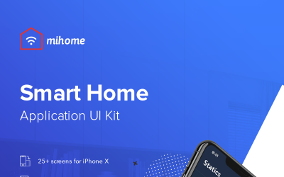 MI Home - Elementos de interface do usuário do aplicativo móvel de casa inteligente