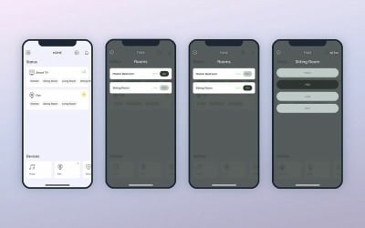 Smarthome - элементы пользовательского интерфейса вентилятора