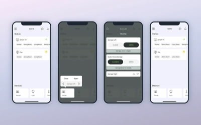 Smarthome - елементи інтерфейсу гаража