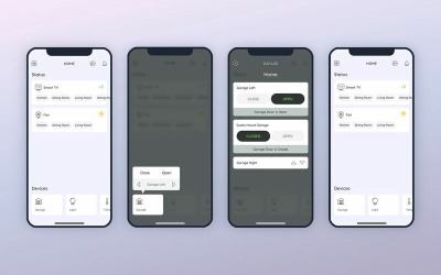 Smarthome - Elementos de IU do Garage
