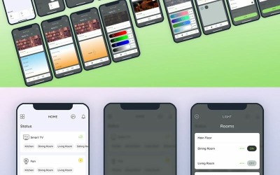 Smarthome - Könnyű felhasználói felület elemei