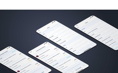 Elementos de interface do usuário do histórico de transações