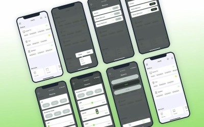 Smarthome - odstíny prvků uživatelského rozhraní