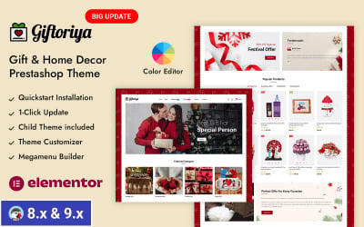 Giftoriya - 礼品商店 PrestaShop 响应式主题
