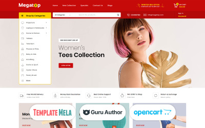 Megatop - modelo multiuso OpenCart