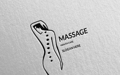 Massage Design 8 Logo Template