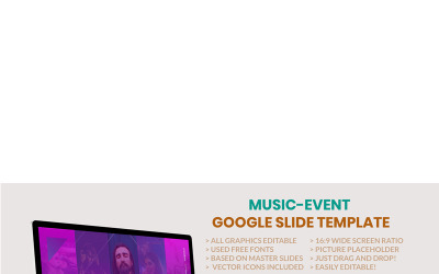 Muziekevenement Google-dia&amp;#39;s