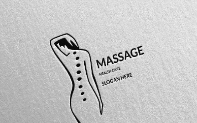 Massaggio Design 8 Modello di Logo