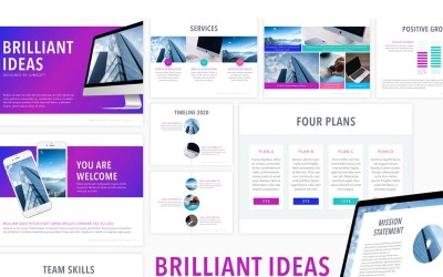 Briljanta idéer PowerPoint-mall