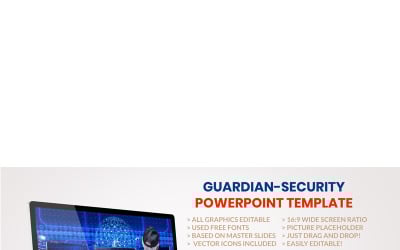 PowerPoint šablona Guardian-Security