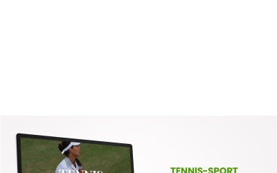 Tenisz-sport PowerPoint sablon