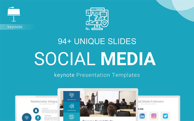 Uživatel sociálních médií - šablona Keynote