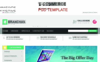 Branchas PSD-sjabloon
