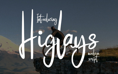 Higlays | Moderní kurzíva písmo