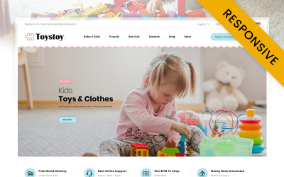 ToysToy - Tema de PrestaShop para tienda de juguetes para niños