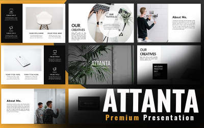 Attanta Minimal PowerPoint шаблон