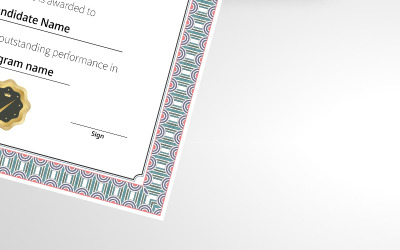 Beautiful Simple Certificate Template 91319