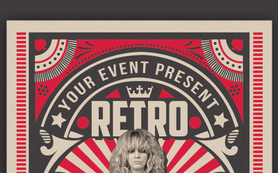 Retro Music Show Flyer - Corporate Identity Template