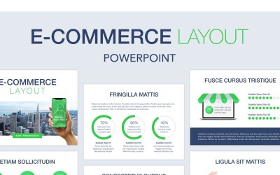 E-Commerce Layout PowerPoint template