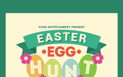 Easter Egg Hunt Flyer - Vorlage für Corporate Identity