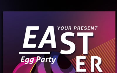 Easter Egg Party - Szablon tożsamości korporacyjnej