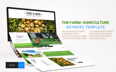 Farm - mezőgazdaság - Keynote sablon