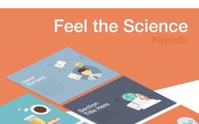 Fühlen Sie die Wissenschaft - Keynote Vorlage