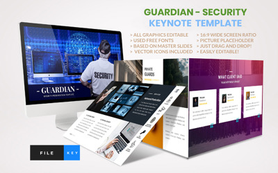 Guardian - Zabezpečení - Šablona Keynote