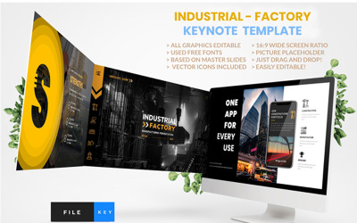 Industrieel - Fabriek - Keynote-sjabloon