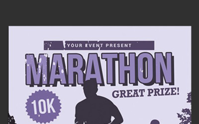 Marathon Flyer - Corporate Identity Template