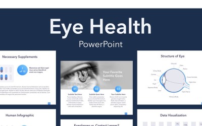 Plantilla de PowerPoint salud ocular