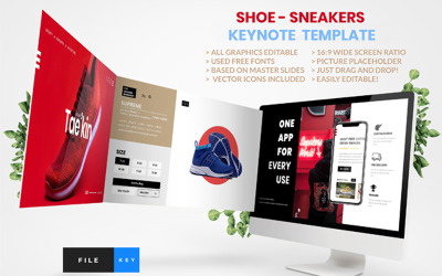 Shoe - Sneakers - Keynote template