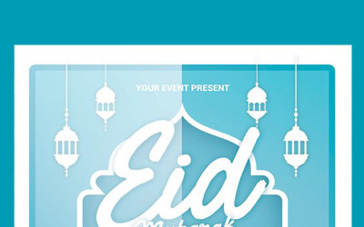 Eid Mubarak - Vállalati-azonosság sablon