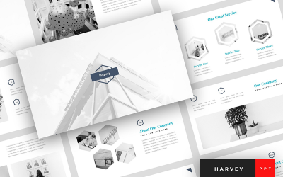 Harvey - Modello PowerPoint di presentazione creativa