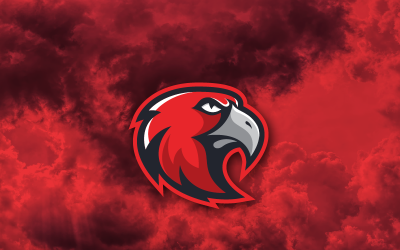 Modelo de logotipo da Hawks Sports