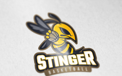 Modelo de logotipo multiesportivo Stinger