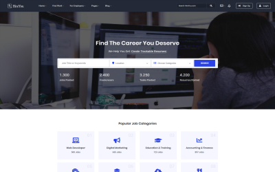Hireyou - Job board HTML Web Sitesi #91719