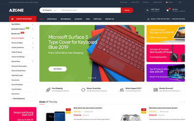 Responsywny motyw WooCommerce Azone - Multi-purposes #91788