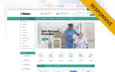 Reszponzív Medexi - Medical Store PrestaShop Theme PrestaShop sablon 91784