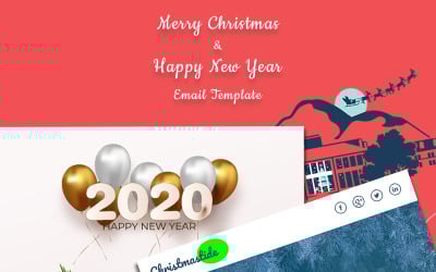 Modèle de Newsletter de noël et nouvel an
