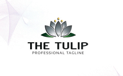 La plantilla de logotipo de tulipán