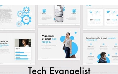 Modello PowerPoint Tech Evangelista