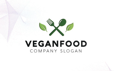 VeganFood Logo Template