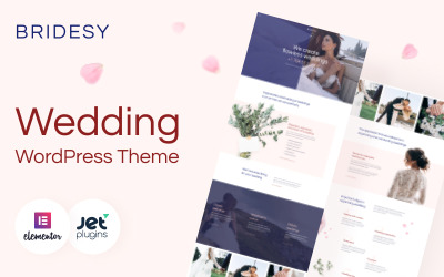 Bridesy - Ніжна та акуратна весільна тема WordPress